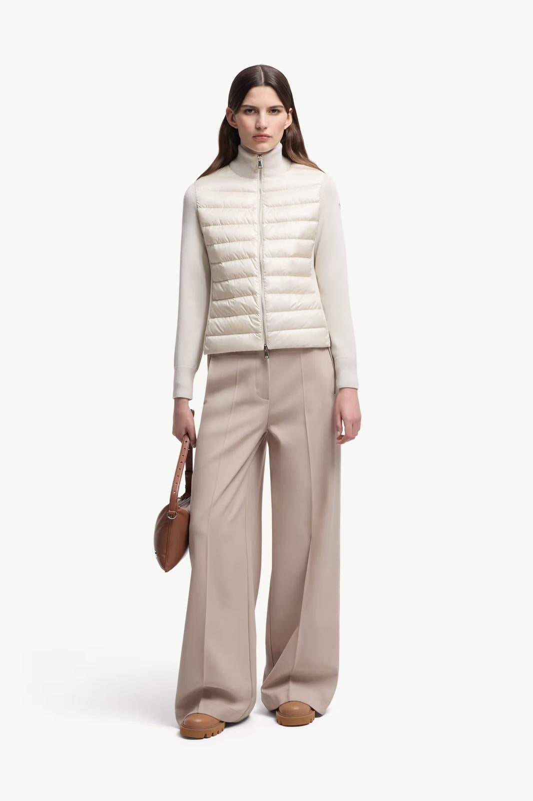 Cardigan zippé matelassé- Moncler