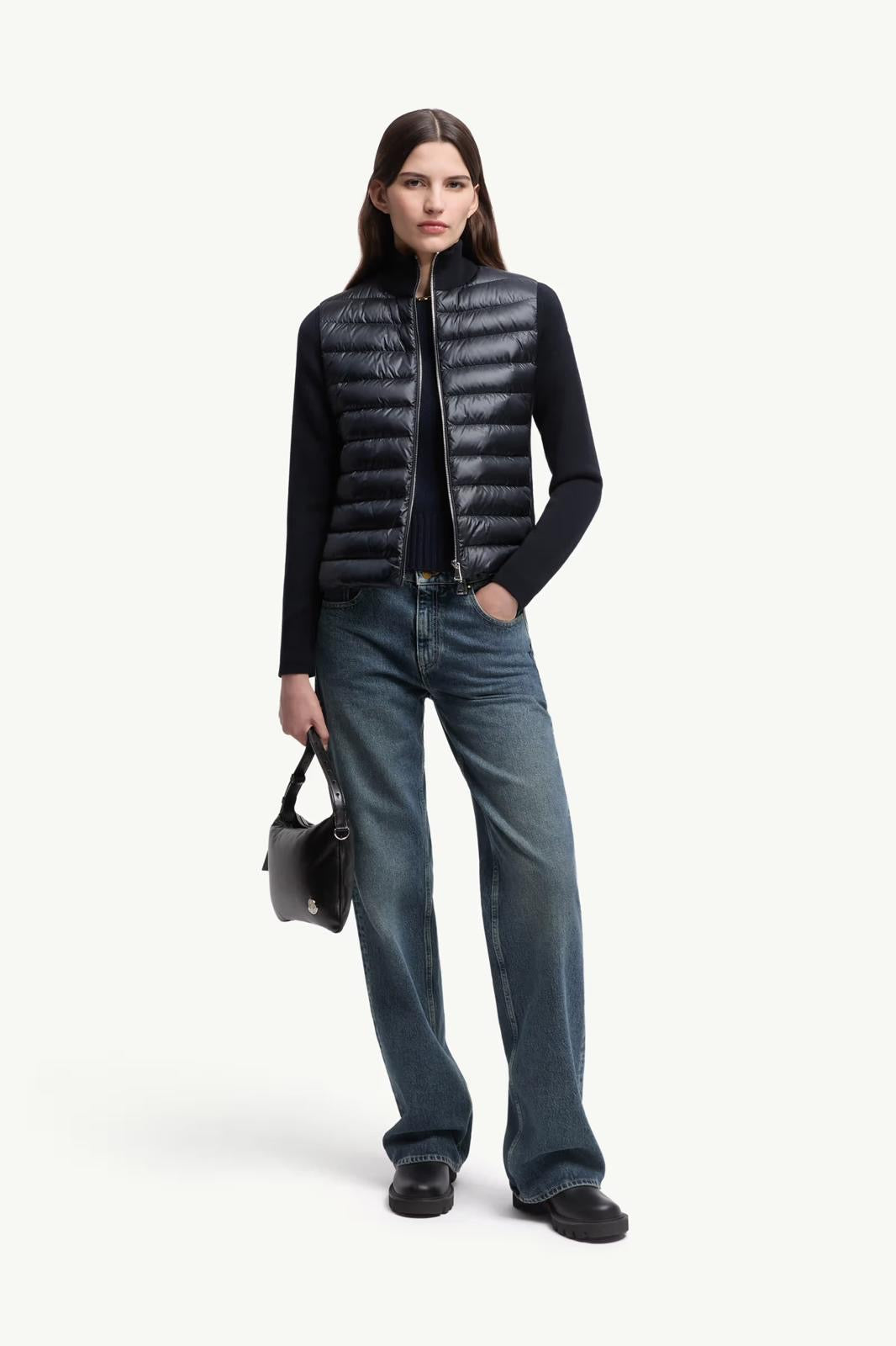 Cardigan zippé matelassé- Moncler